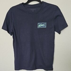 Quicksilver Navy Blue Short Sleeve Cotton Casual Skater Tee Medium